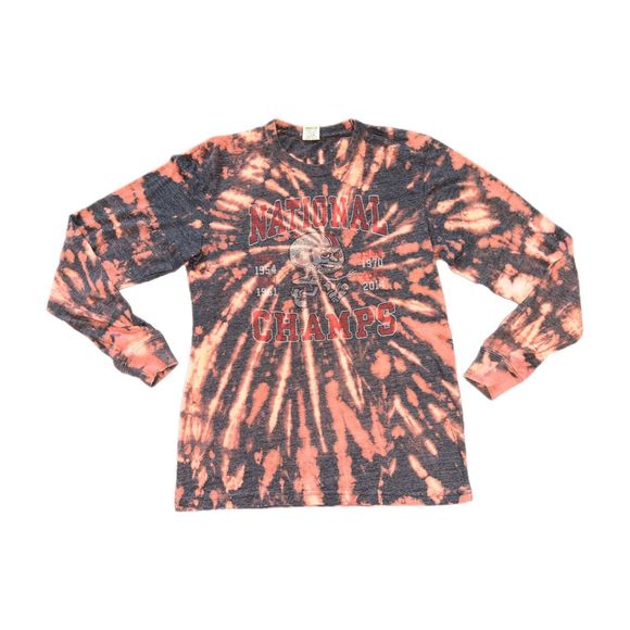 Ohio State Buckeyes Football Champions Bleached Long Sleeve Tee - Picture 1 of 4